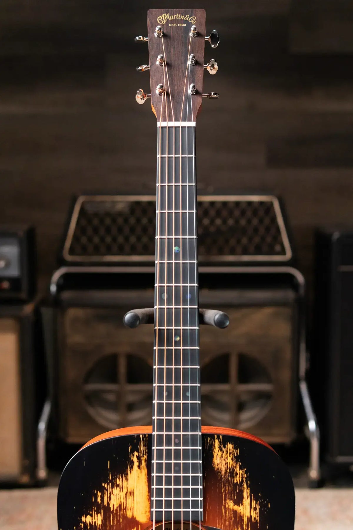 Martin D Jr-E StreetLegend Acoustic/Electric Guitar - Burst with Gig Bag - Demo
