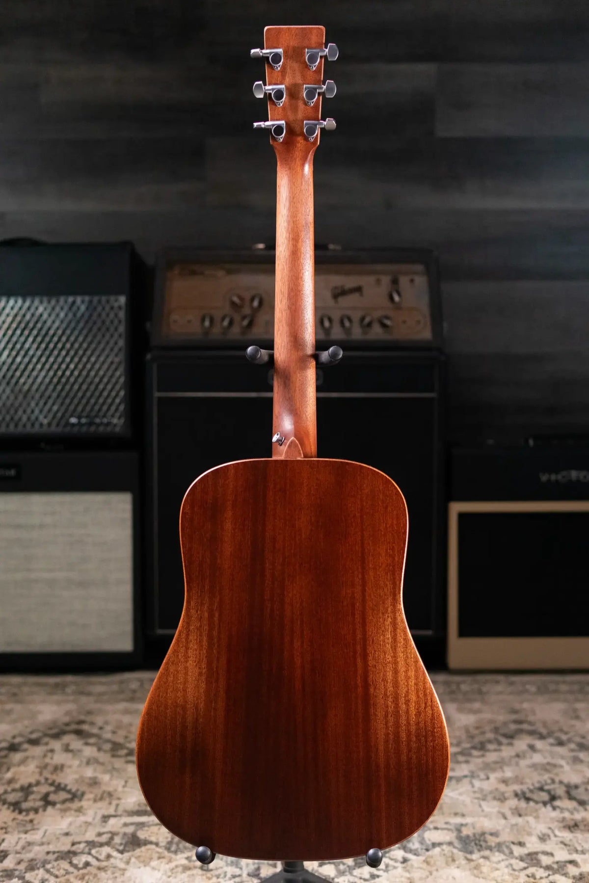Martin D Jr-E StreetMaster Acoustic/Electric Guitar - Dark Distressed Mahogany with Gig Bag