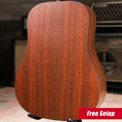 Martin D-X1E Dreadnought Acoustic/Electric Guitar - Mahogany with Gig Bag