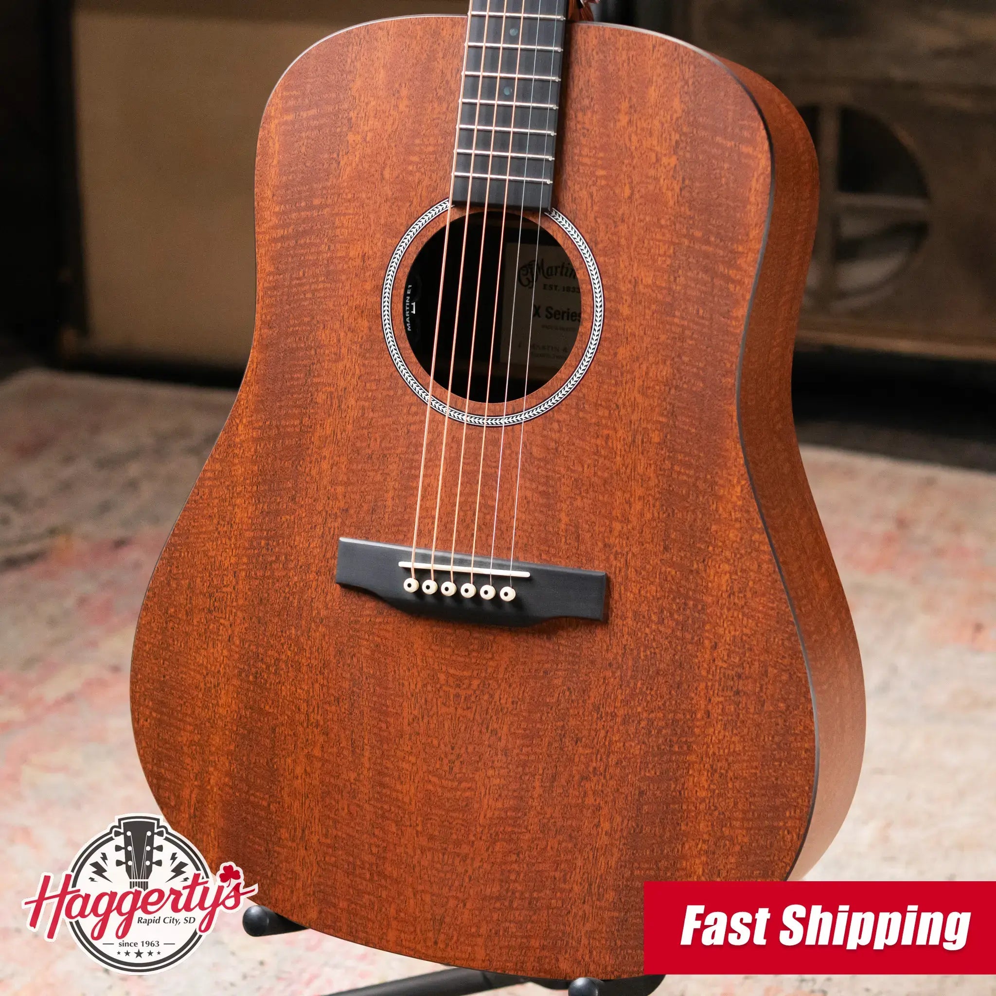 Martin D-X1e Acoustic/Electric Guitar - Natural with Gig Bag - Used