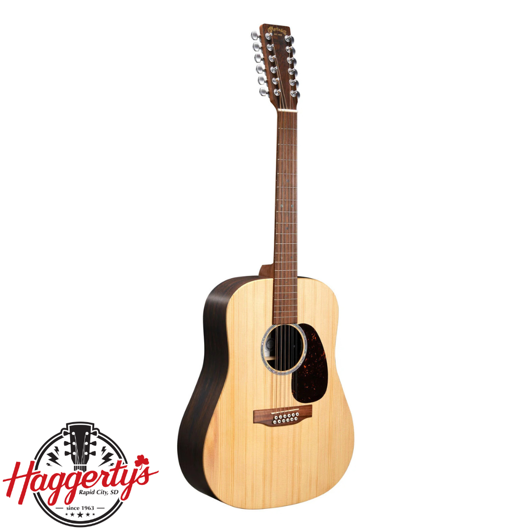 Martin D-X2E 12-String Dreadnought Acoustic/Electric Guitar - Brazilian Rosewood with Gig Bag