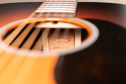 Martin D-X2E Acoustic/Electric Guitar - Ziricote Burst with Gig Bag