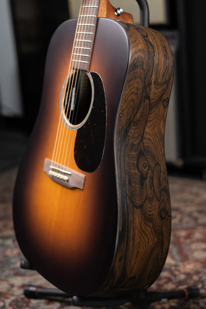Martin D-X2E Dreadnought Acoustic/Electric Guitar - Ziricote Burst with Gig Bag