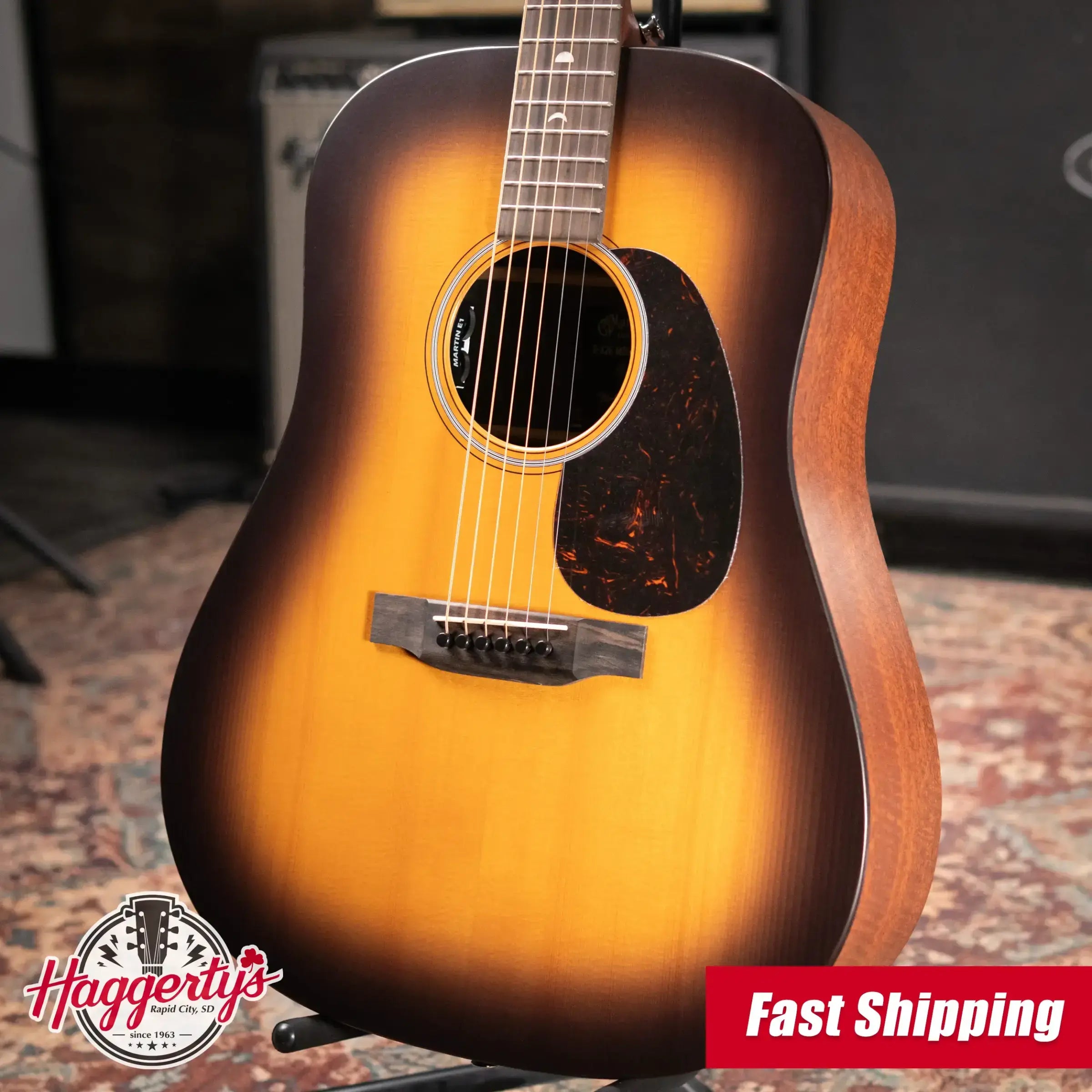 Martin D-X2E Molly Tuttle Signature Dreadnaught Acoustic/Electric Guitar - Spruce Burst with Gig Bag - Demo