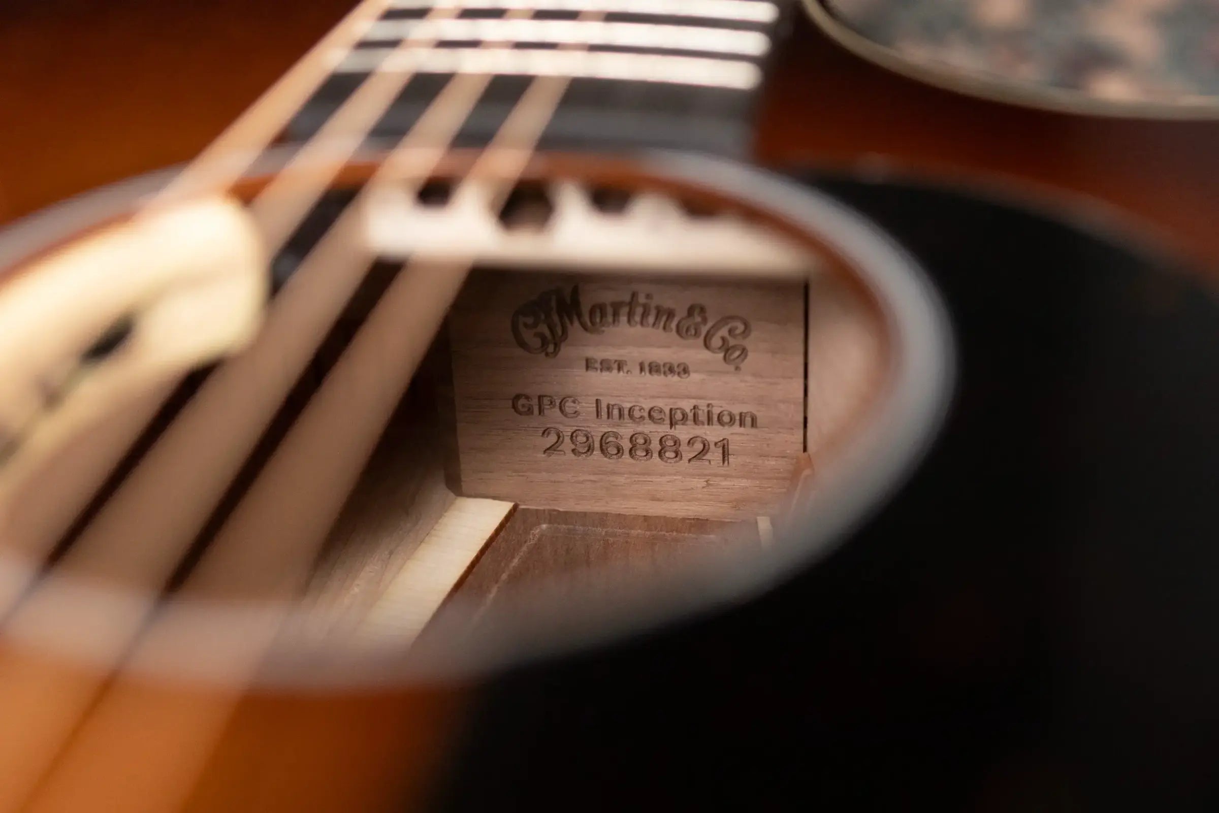 Martin GPCE Inception Maple Acoustic/Electric Guitar - Amber Fade Sunburst with Hardshell Case