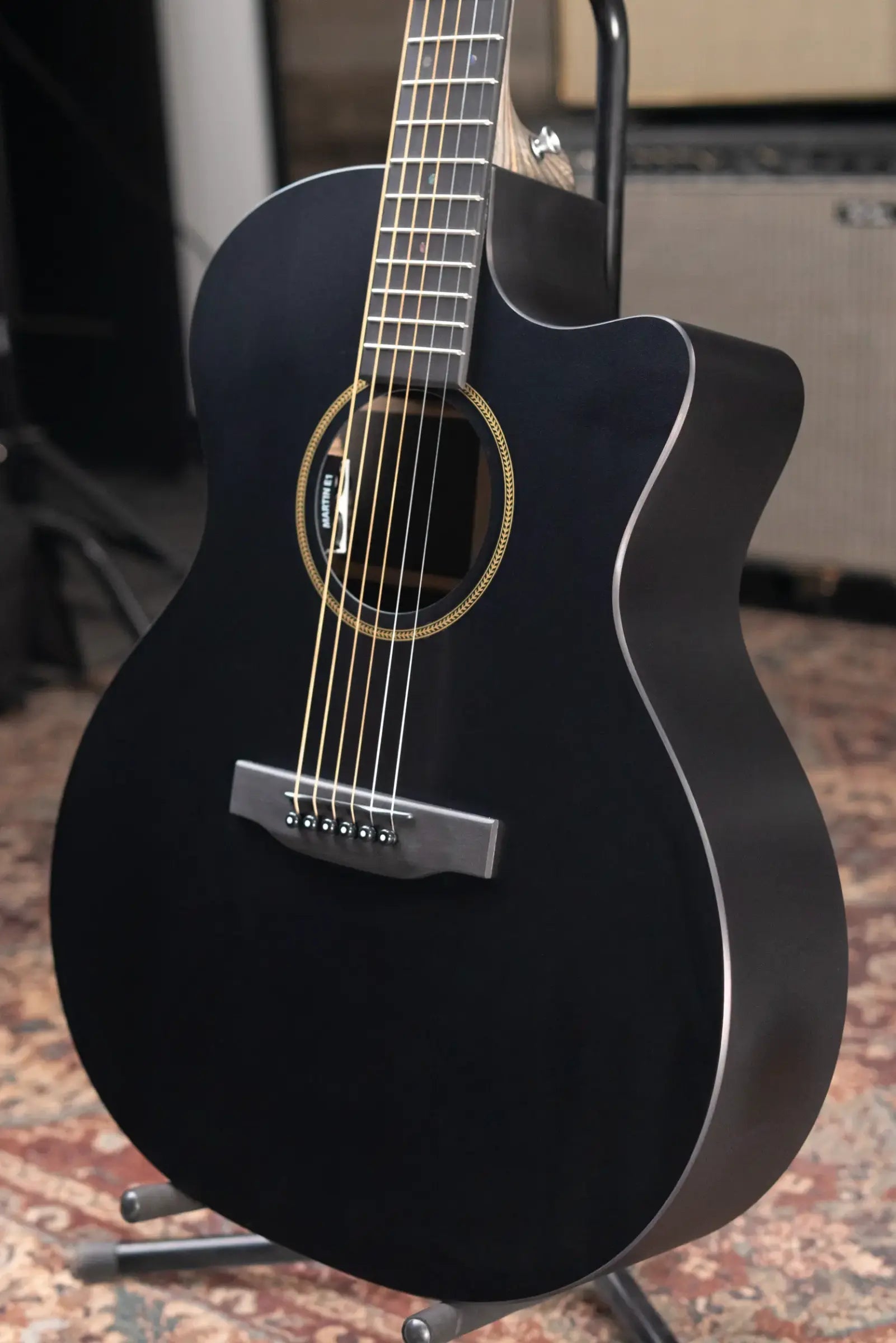 Martin GPC-X1E Acoustic/Electric Guitar - Black with Gig Bag