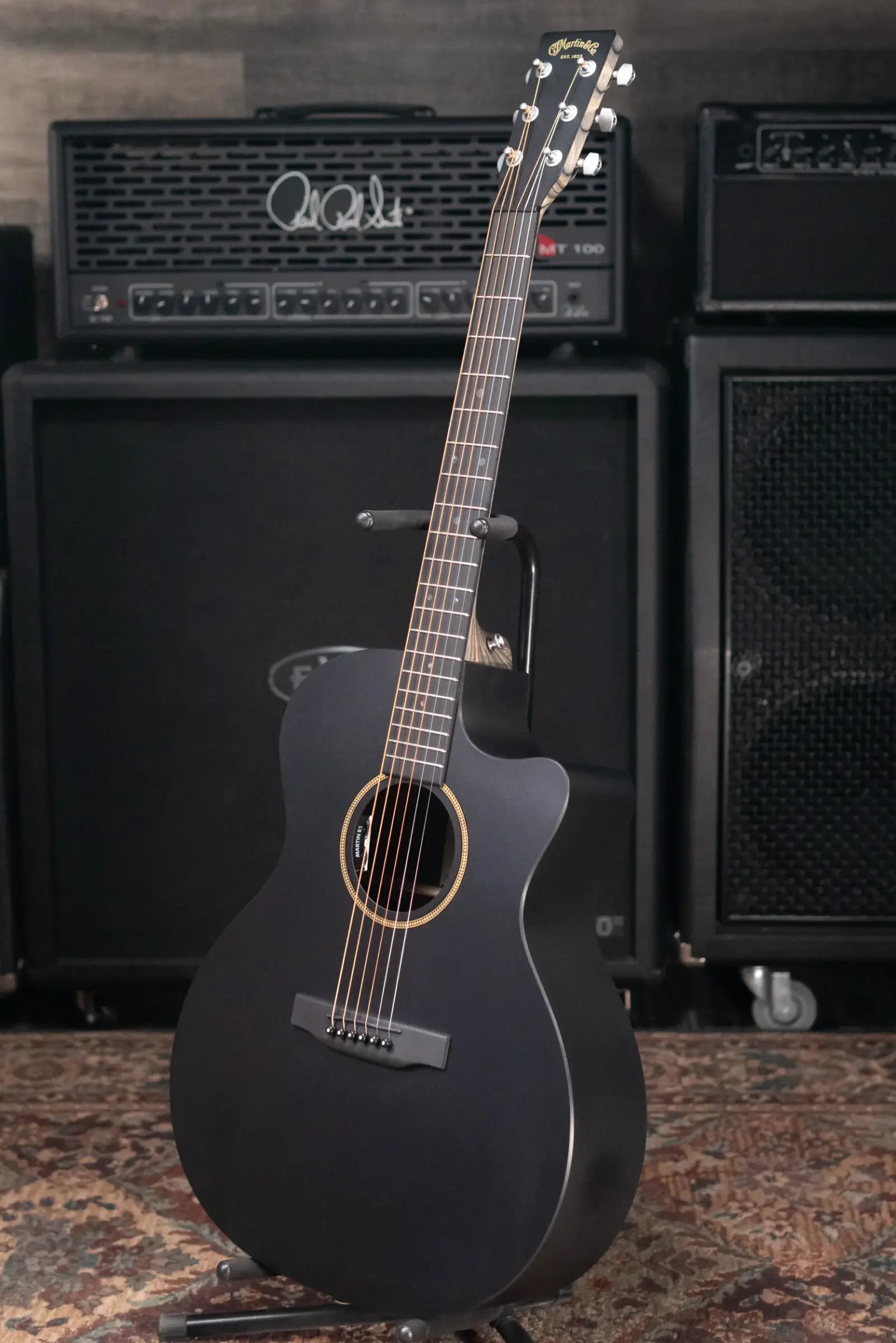 Martin GPC-X1E Acoustic/Electric Guitar - Black with Gig Bag