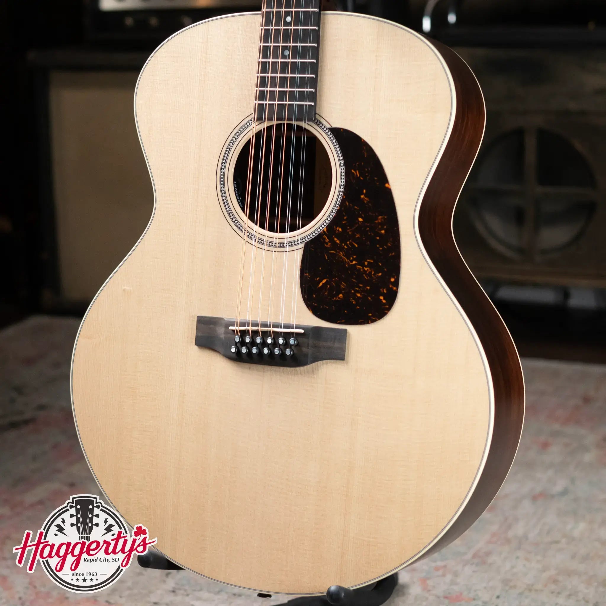 Martin Grand J-16E 12-String Acoustic/Electric Guitar with Gig Bag
