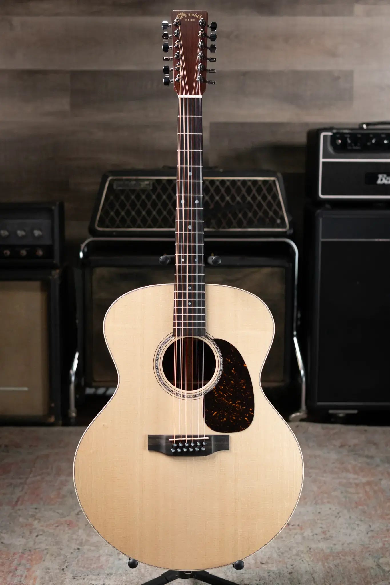 Martin Grand J-16E 12-String Acoustic/Electric Guitar with Gig Bag
