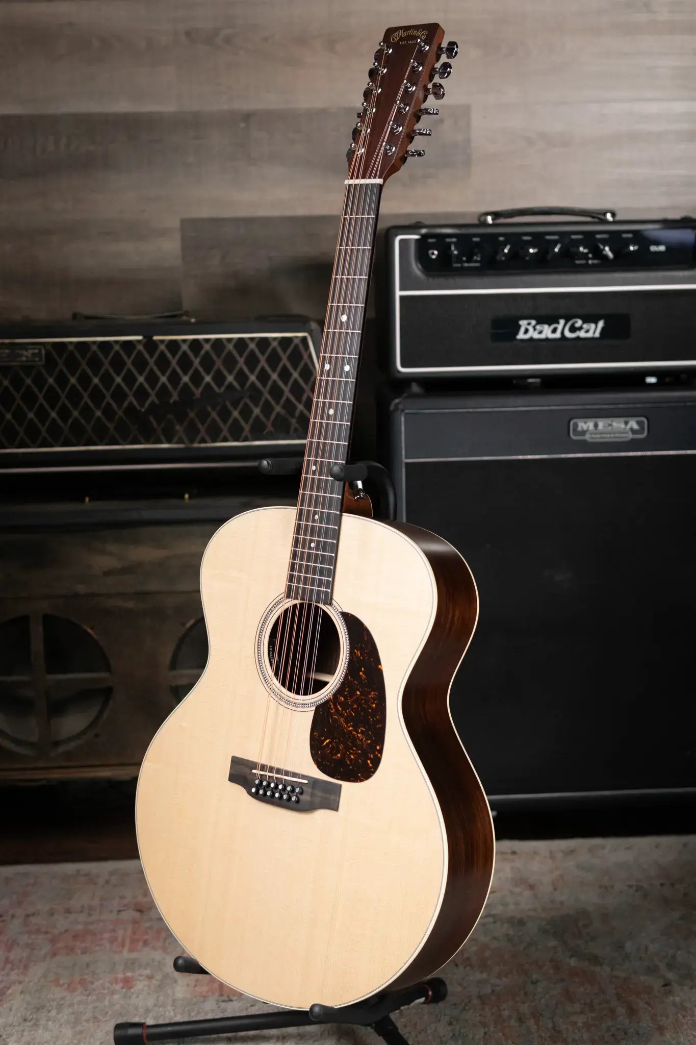 Martin Grand J-16E 12-String Acoustic/Electric Guitar with Gig Bag