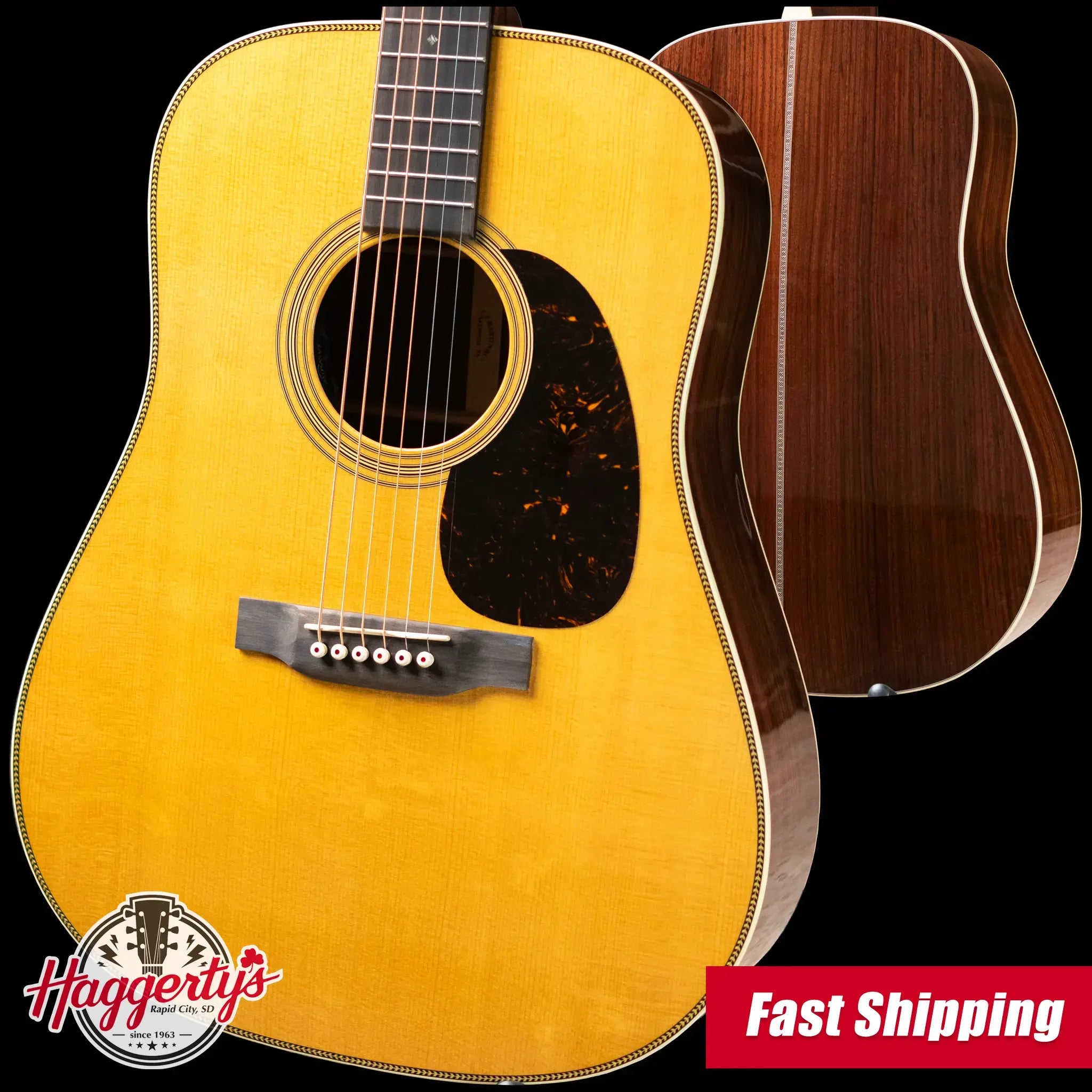 Martin HD-28E Dreadnought Acoustic/Electric Guitar with Hardshell Case