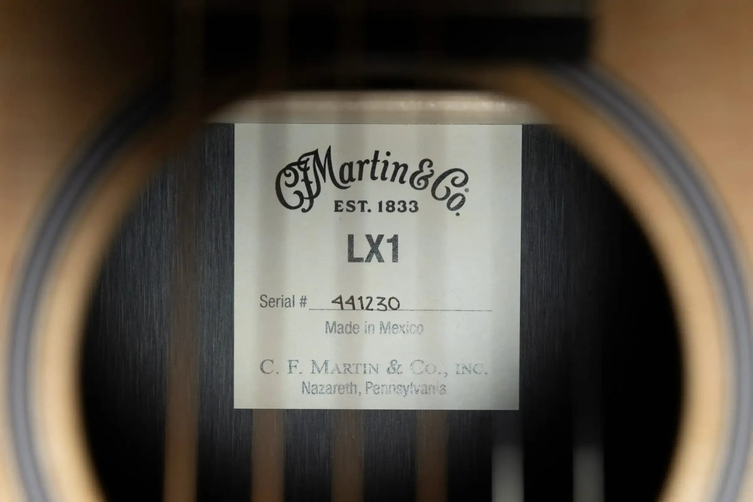 Martin LX1 Little Martin Acoustic Guitar - Natural with Gig Bag