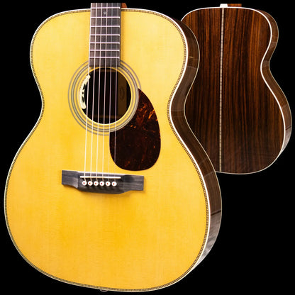Martin OM-28E Acoustic/Electric Guitar - Natural with L.R. Baggs Anthem Electronics and Hardshell Case - Used