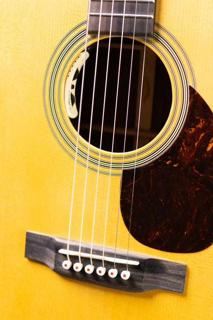 Martin OM-28E Acoustic/Electric Guitar - Natural with L.R. Baggs Anthem Electronics and Hardshell Case - Used