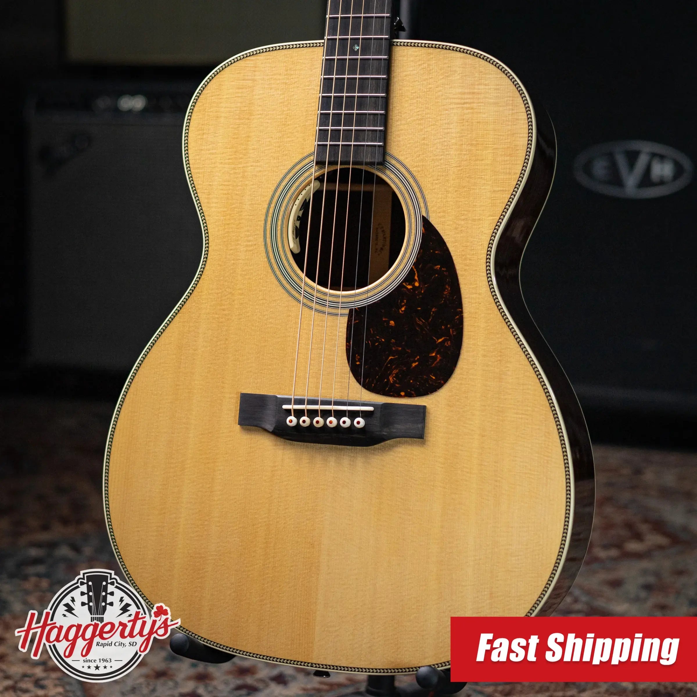 Martin OM-28E Standard Series Acoustic/Electric Guitar with Hardshell Case