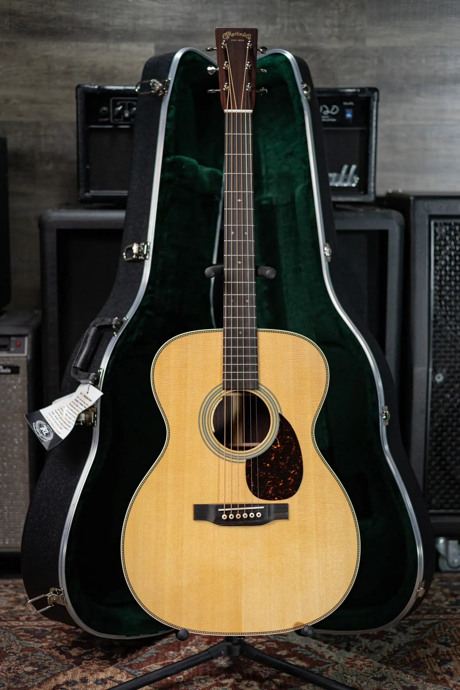 Martin OM-28E Standard Series Acoustic/Electric Guitar with Hardshell Case