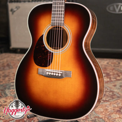 Martin OM-28 1935 Sunburst Left-Handed Acoustic Guitar with Hardshell Case