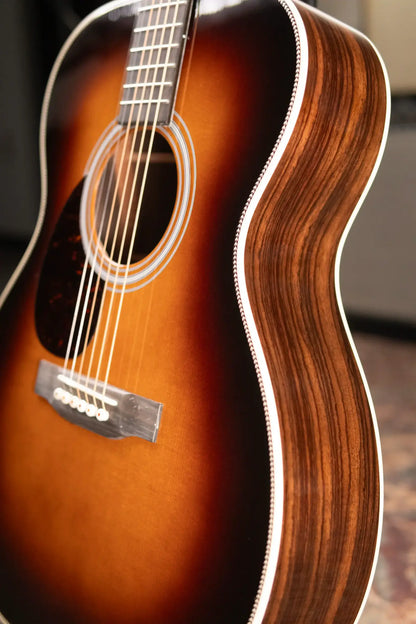 Martin OM-28 1935 Sunburst Left-Handed Acoustic Guitar with Hardshell Case