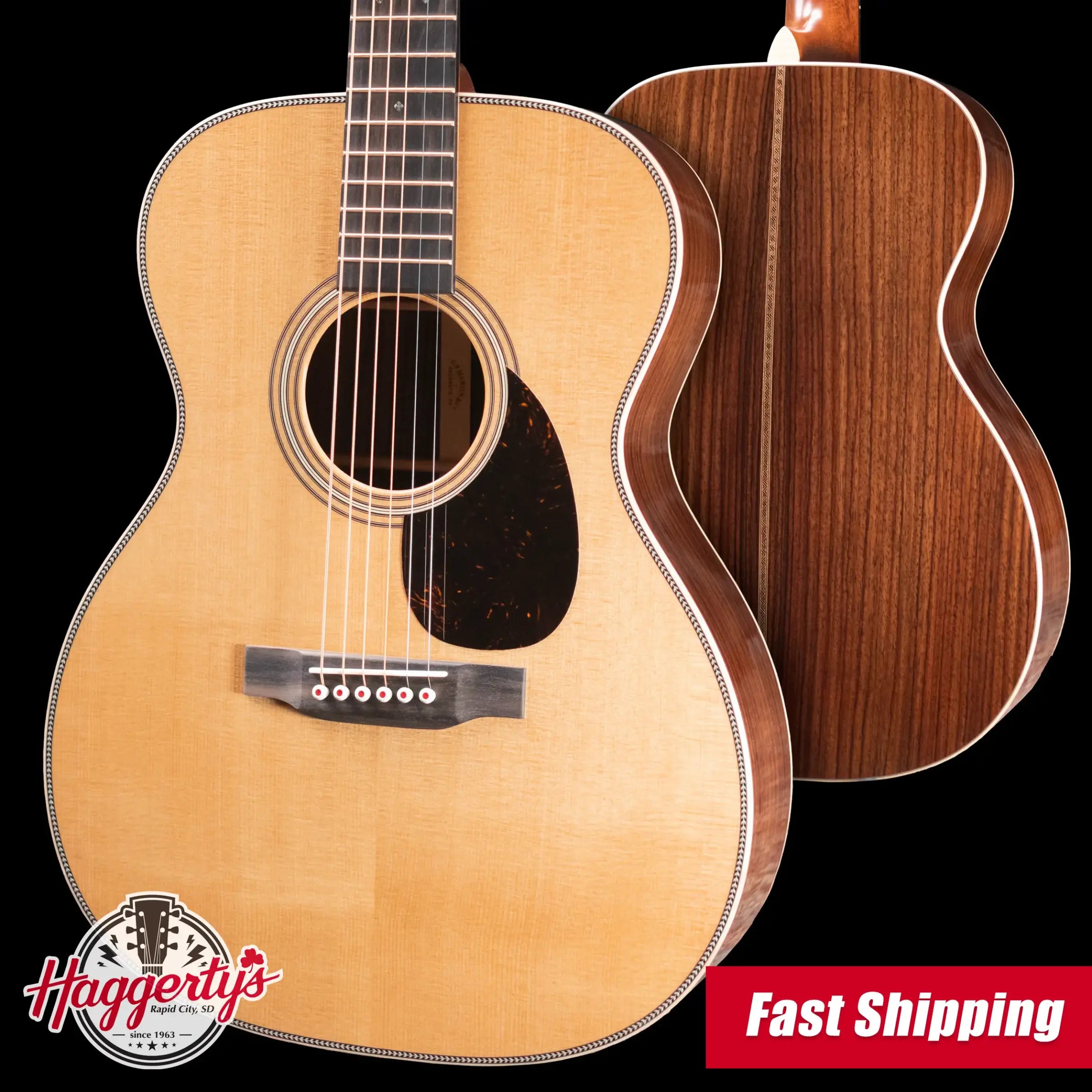 Martin OM-28 Modern Deluxe Acoustic Guitar with Hardshell Case