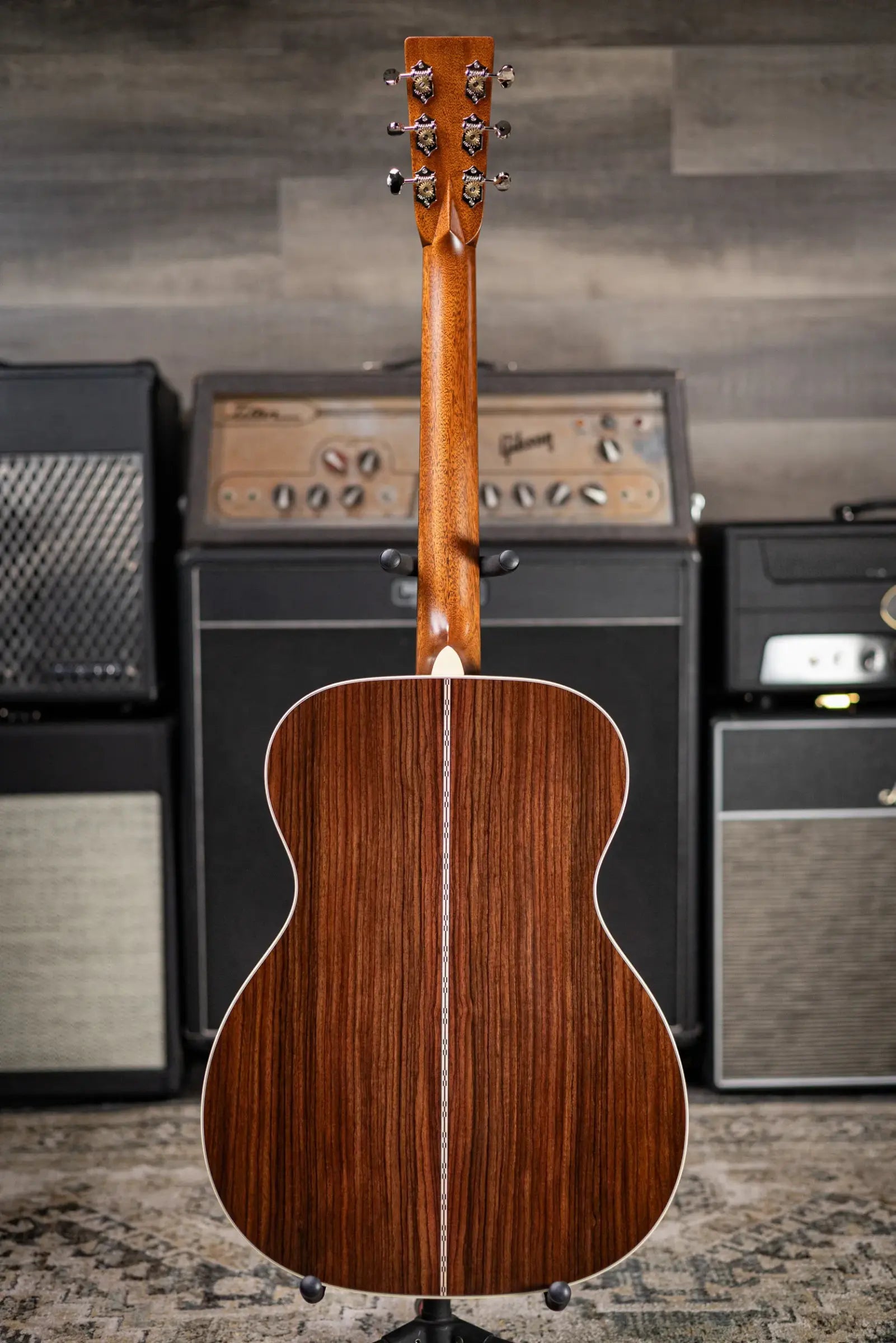 Martin OM-28 Standard Series Left-Hand Acoustic Guitar - 1935 Sunburst with Hardshell Case