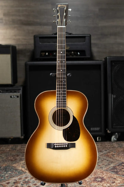 Martin OM-35 Inception Acoustic Guitar - Dark Toasted Burst with Hardshell Case