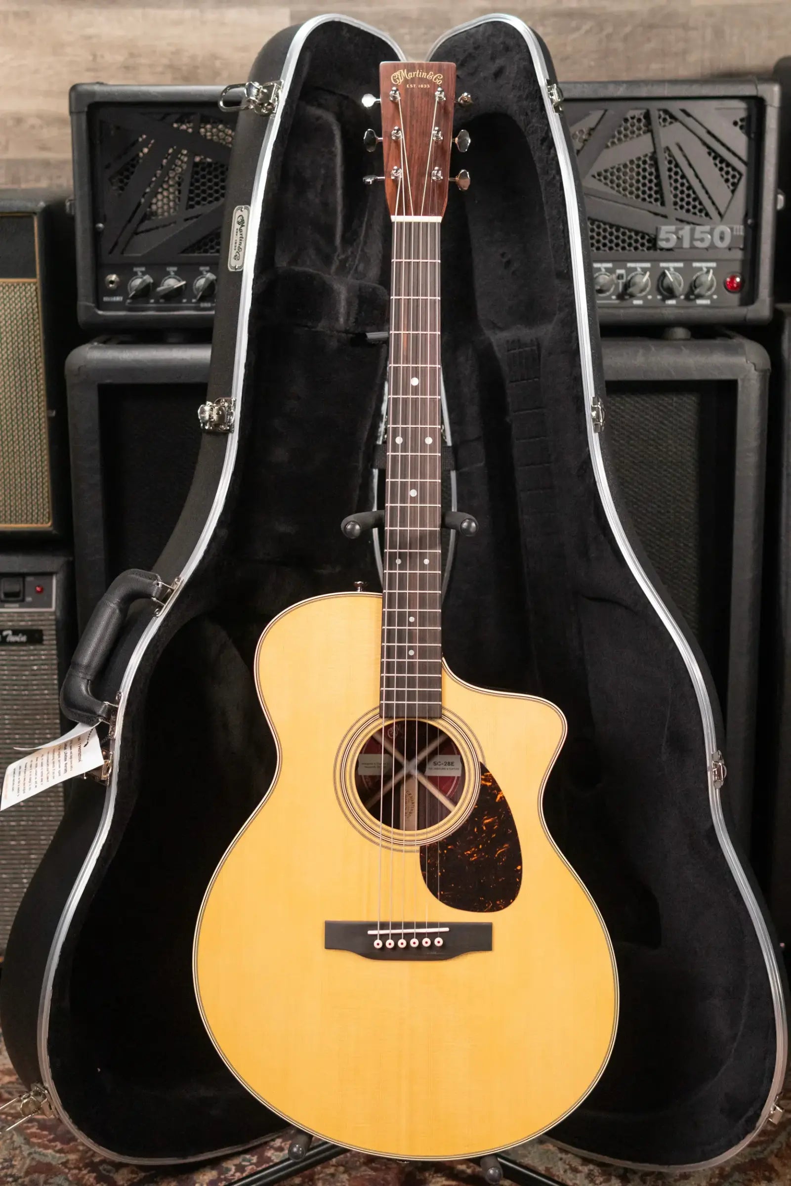 Martin SC-28e Acoustic/Electric Guitar with Hardshell Case