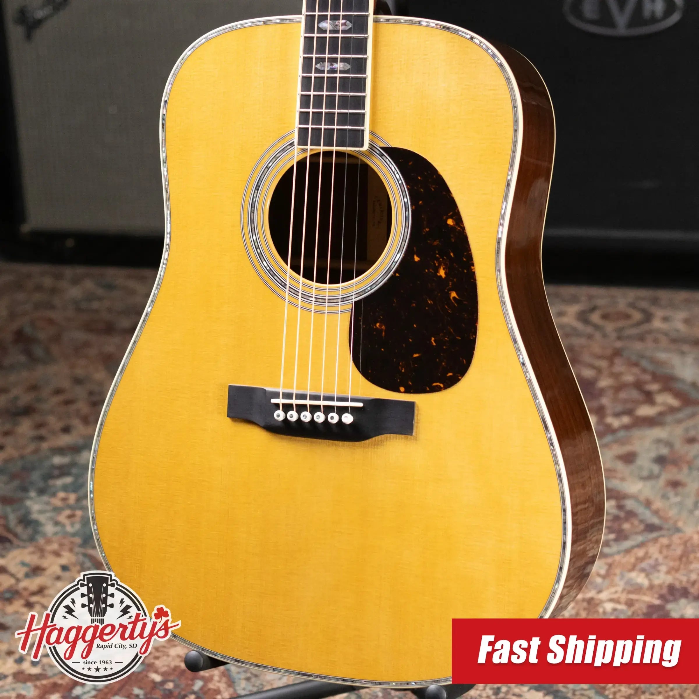Martin Standard D-41 Acoustic-Electric Guitar, Natural with Hardshell Case - Used