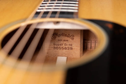 Martin Super D-18 Acoustic Guitar - Natural with Hardshell Case