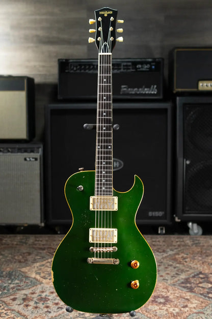 Maybach Convair Masterbuilt Electric Guitar - Aged British Racing Green with Hardshell Case