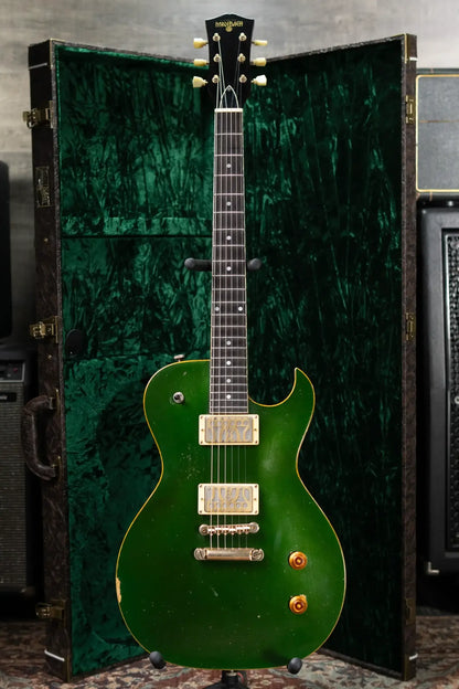 Maybach Convair Masterbuilt Electric Guitar - Aged British Racing Green with Hardshell Case