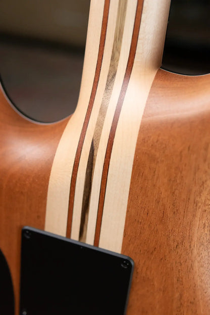 Mayones NAMM 2025 Regius 4Ever 6 – Master Grade Myrtlewood Burl with Mayones HISCOX Case