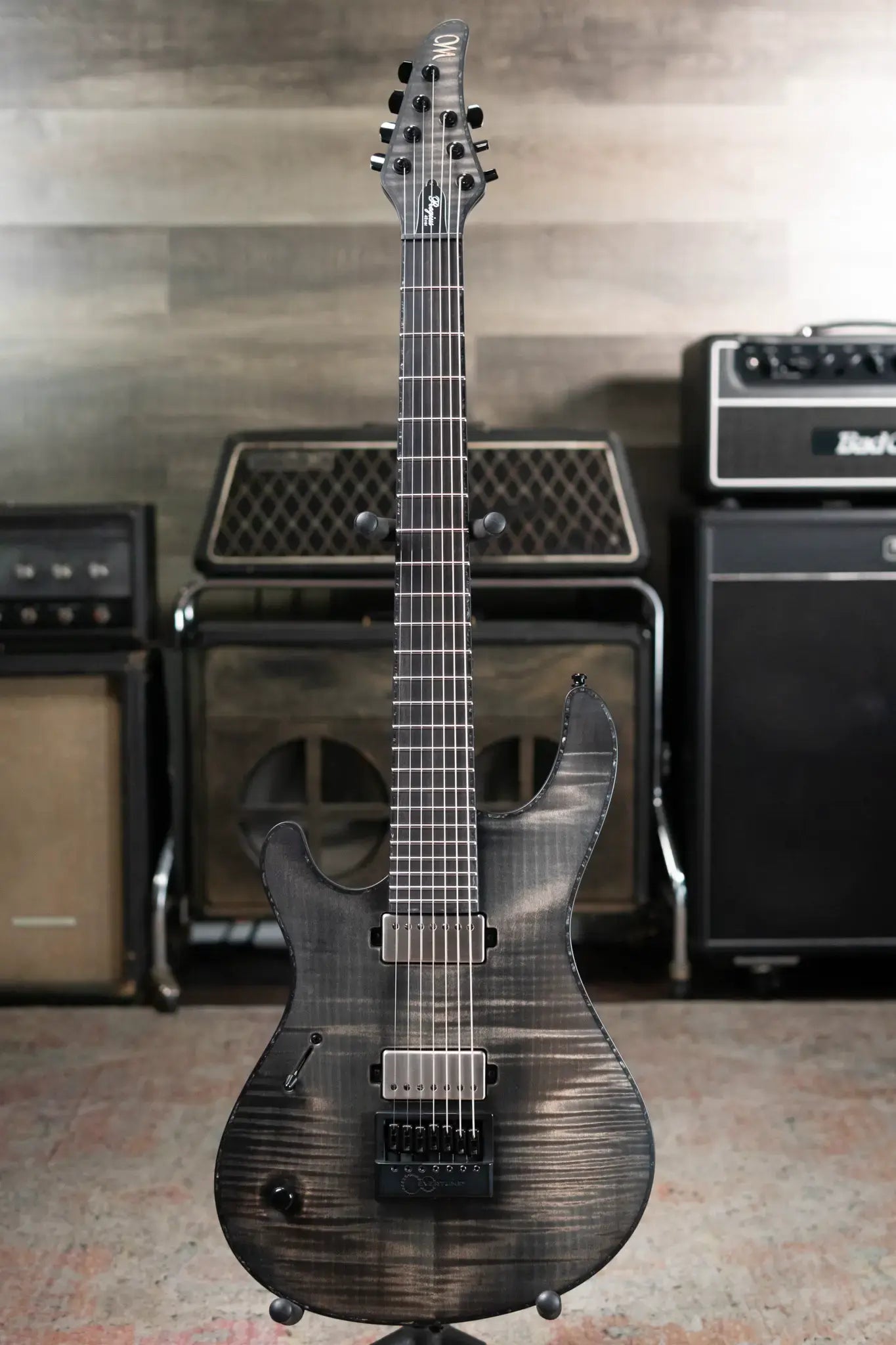 Mayones Regius 4Ever 7 Left Handed Electric Guitar - Antique Black