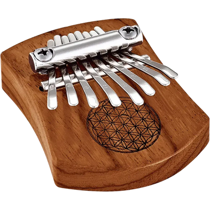 Meinl Sonic Energy Mini Kalimba, 8 notes, Red Zebrawood, Flower of Life