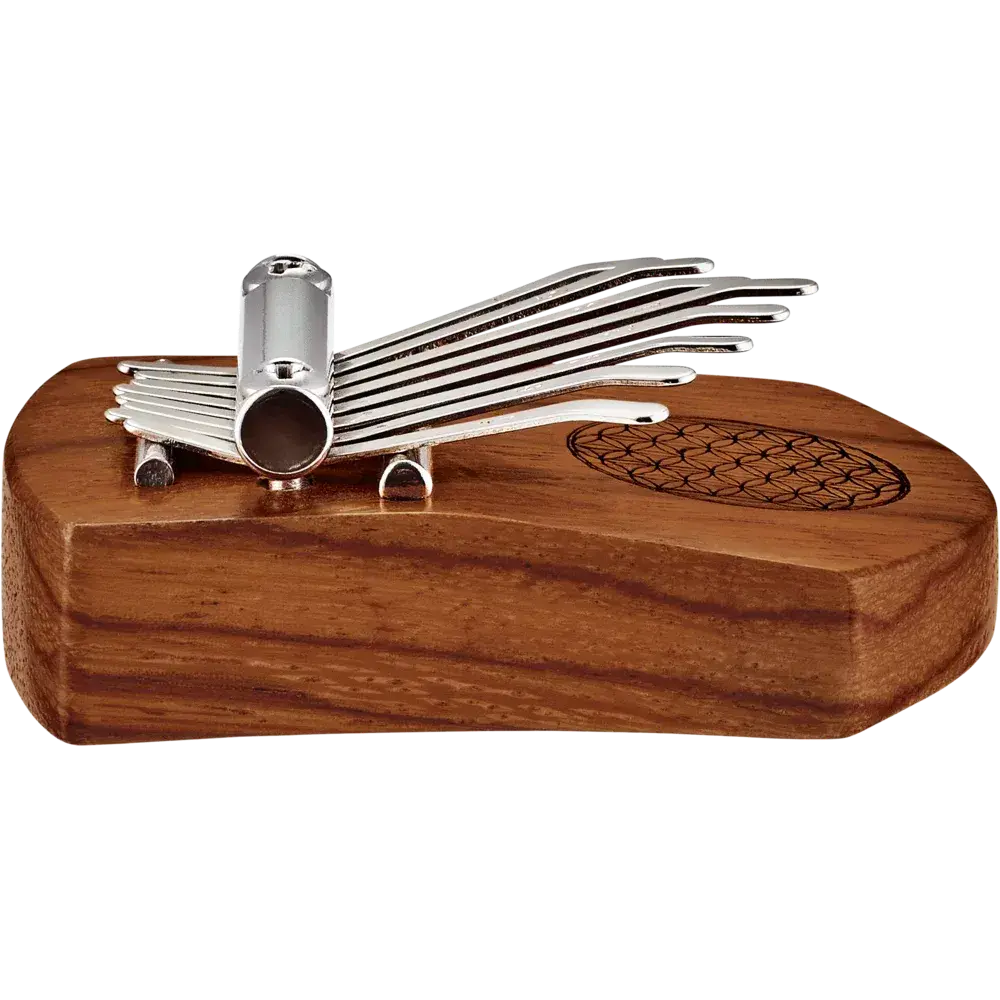 Meinl Sonic Energy Mini Kalimba, 8 notes, Red Zebrawood, Flower of Life