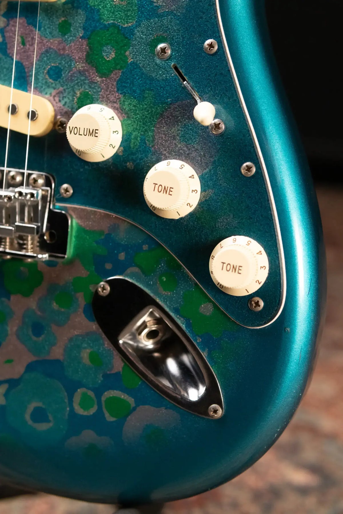 Mid-1980's Fender Stratocaster ST-72 Electric Guitar - Blue Flower with Hardshell Case - Used
