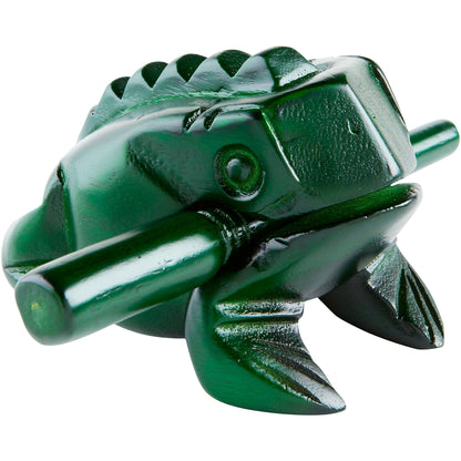 NINO® Percussion Wood Frog Güiro, Medium, Green