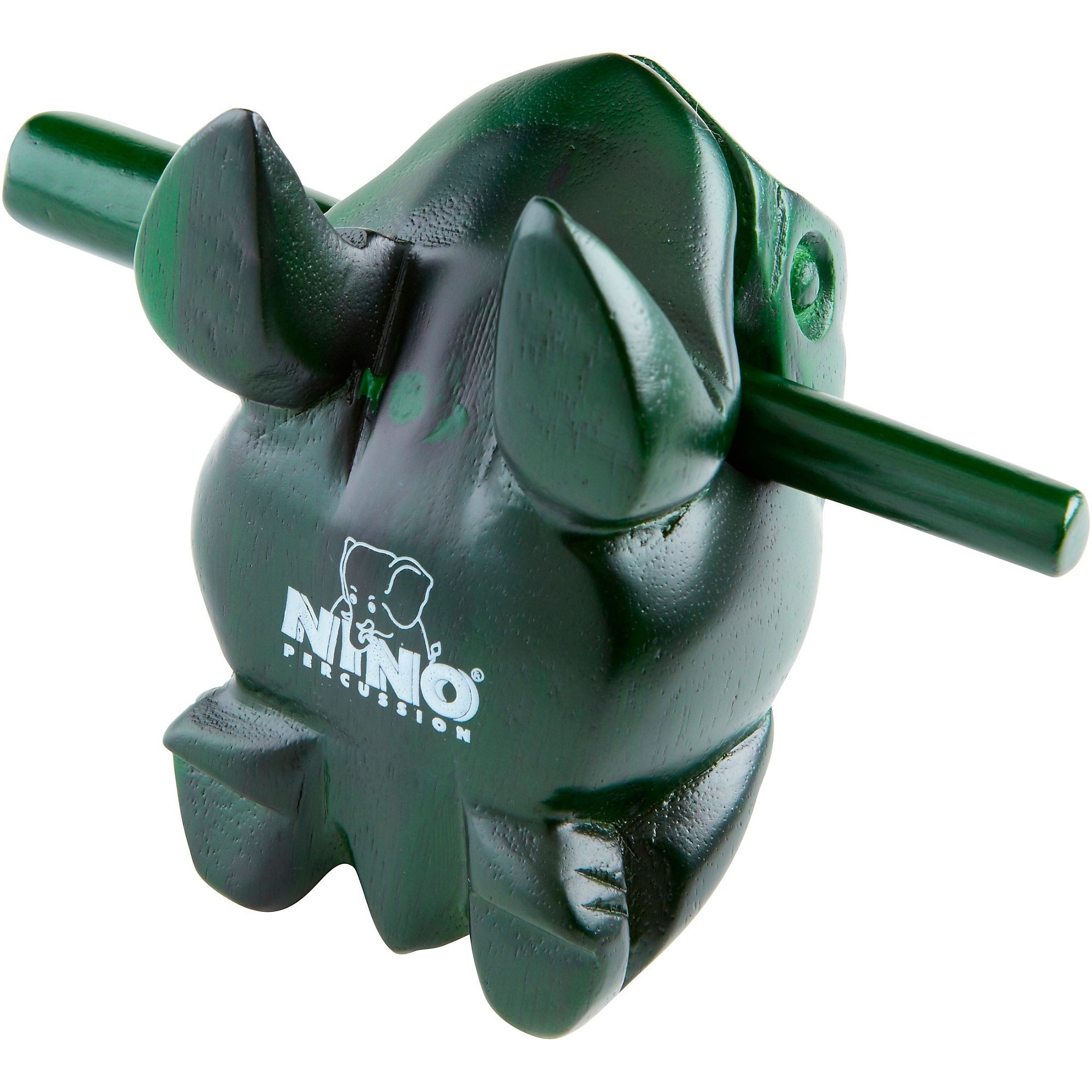NINO® Percussion Wood Frog Güiro, Medium, Green