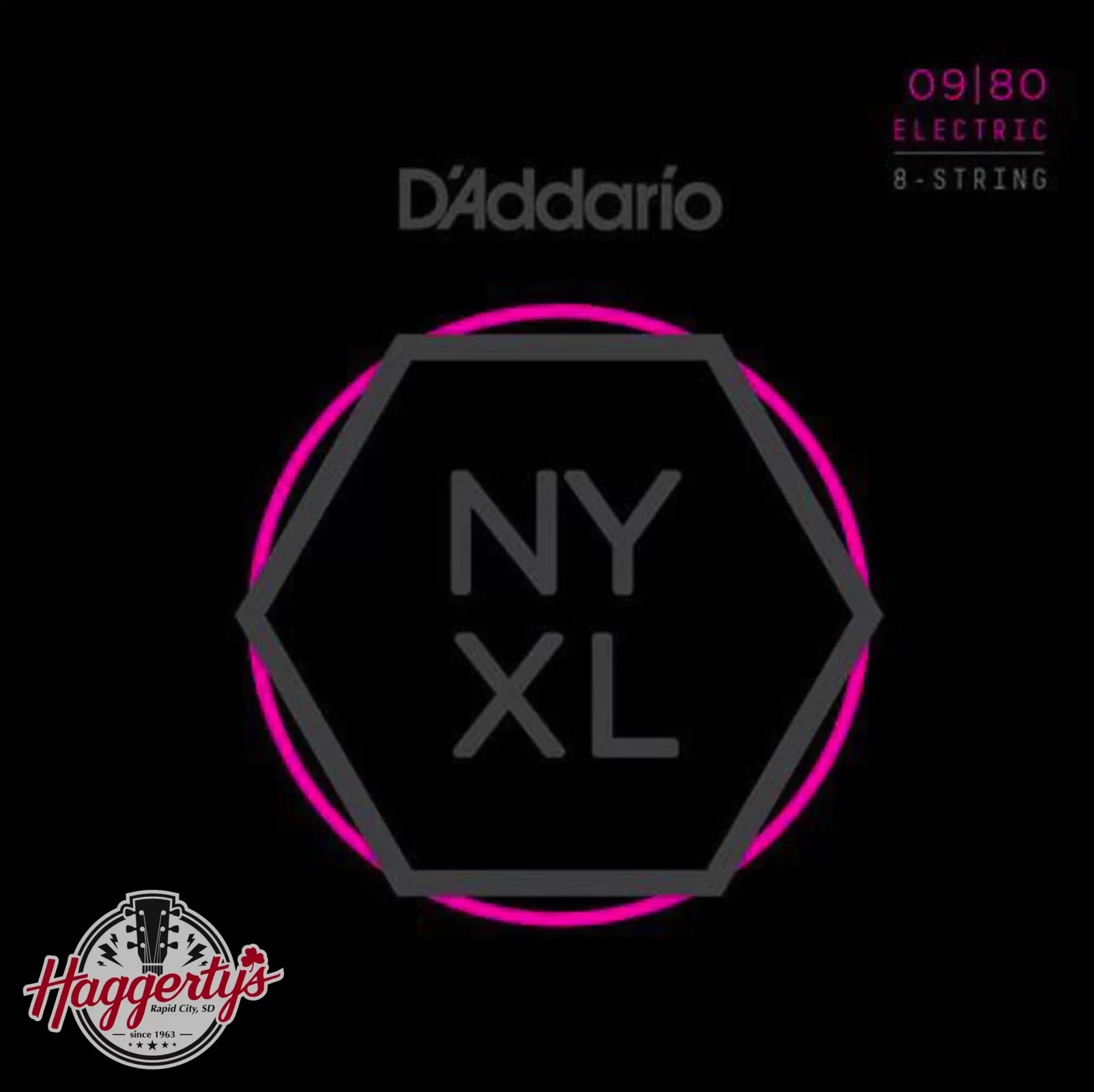 D'Addario NYXL0980 8-String Electric Guitar Strings 9-80