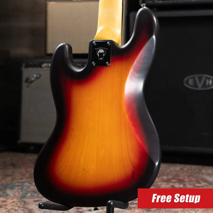Nash JB-5 5-String Jazz Bass - 3-Tone Burst with Hardshell Case