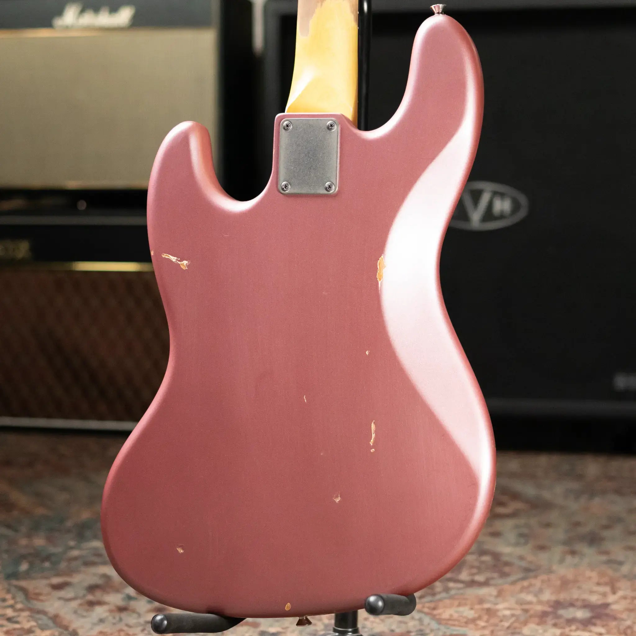 Nash JB-63 Jazz Bass - Burgundy Mist with Hardshell Case
