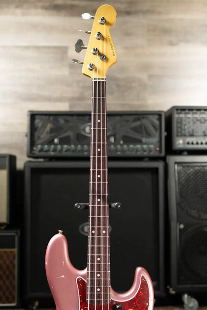 Nash JB-63 Jazz Bass - Burgundy Mist with Hardshell Case