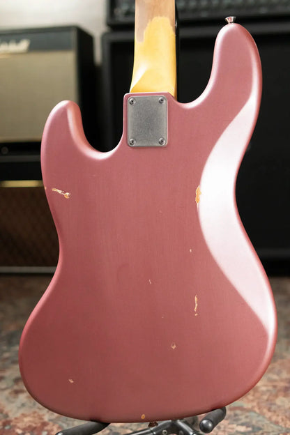Nash JB-63 Jazz Bass - Burgundy Mist with Hardshell Case