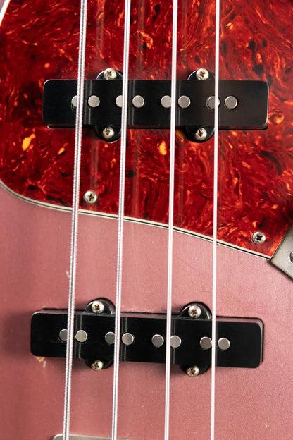 Nash JB-63 Jazz Bass - Burgundy Mist with Hardshell Case
