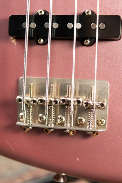 Nash JB-63 Jazz Bass - Burgundy Mist with Hardshell Case