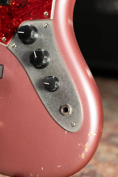 Nash JB-63 Jazz Bass - Burgundy Mist with Hardshell Case