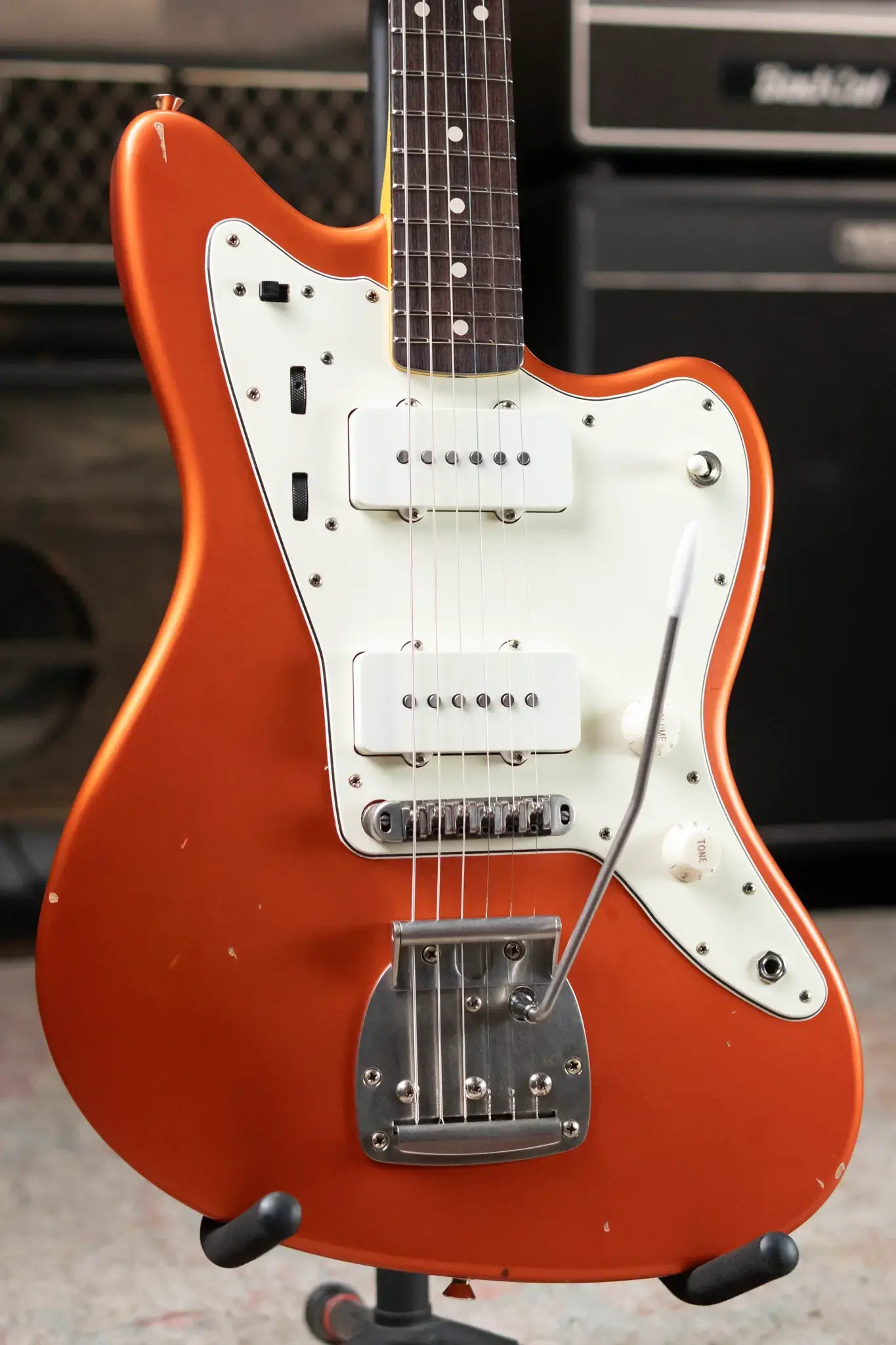 Nash JM 63 Electric Guitar Candy Tangerine with Hardshell Case 6781397ee53db
