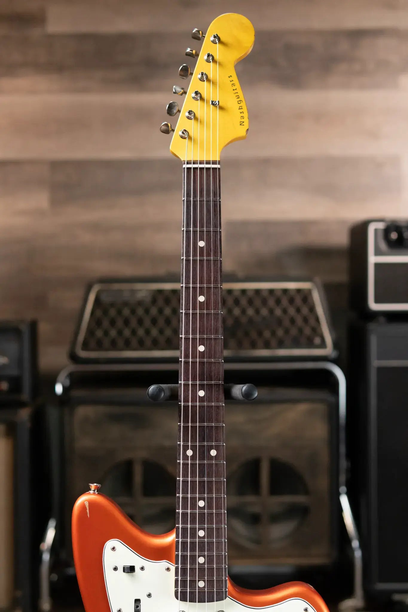 Nash JM 63 Electric Guitar Candy Tangerine with Hardshell Case 6781397f5f13a