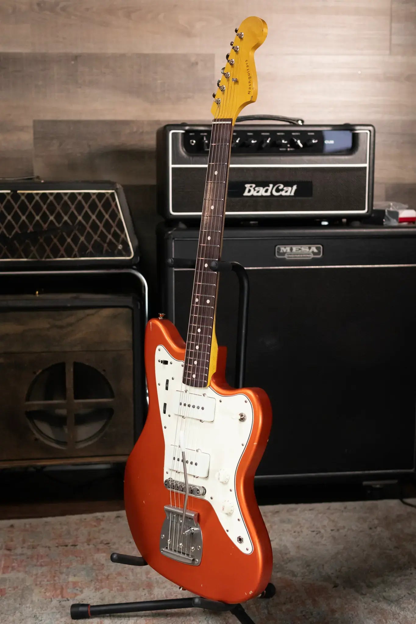 Nash JM 63 Electric Guitar Candy Tangerine with Hardshell Case 6781398592715