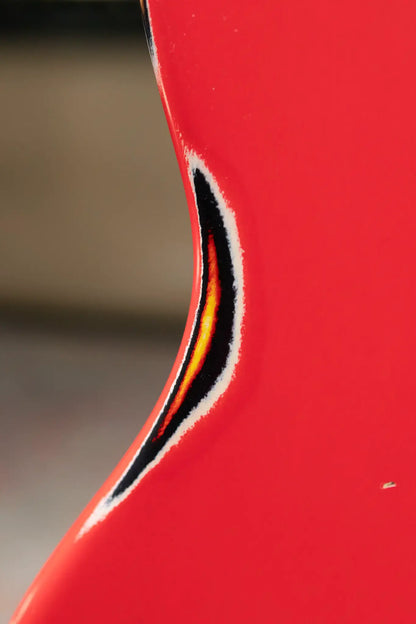 Nash JM-63 Electric Guitar - Fiesta Red over 3-Tone Burst with Hardshell Case