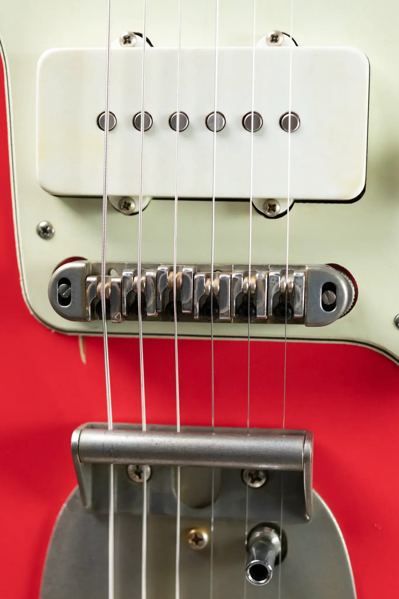 Nash JM-63 Electric Guitar - Fiesta Red over 3-Tone Burst with Hardshell Case